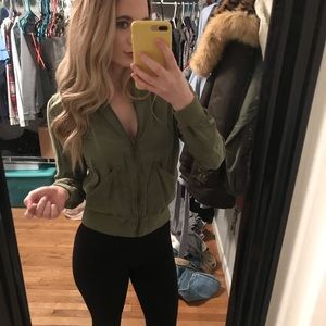 Green Bomber Jacket